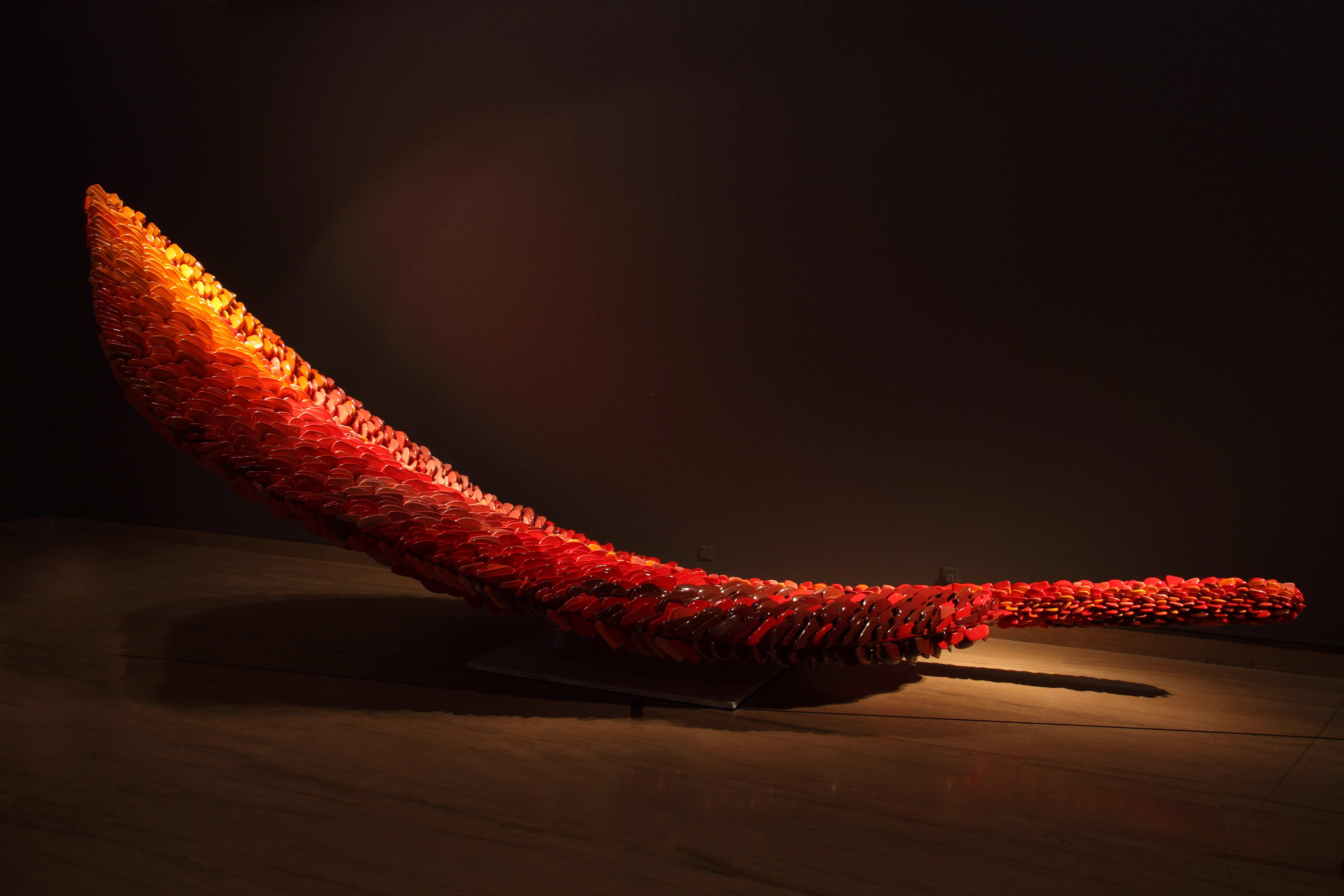 20220315-中国-波兰当代材料艺术交流展开幕图片6-参展作品《天象四神-朱雀》-作者郅敏-艺术家本人提供.jpg